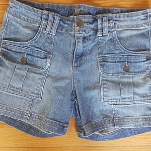 KFTK pocketed cargo denim shorts